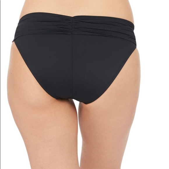 NWT La Blanca Hipster Bikini Swim Bottom - Size 4 - Black - Picture 2 of 8